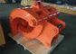 Q345B NM400 Excavator Thumb Grab Hitachi Orange Color 990 mm Bucket Width
