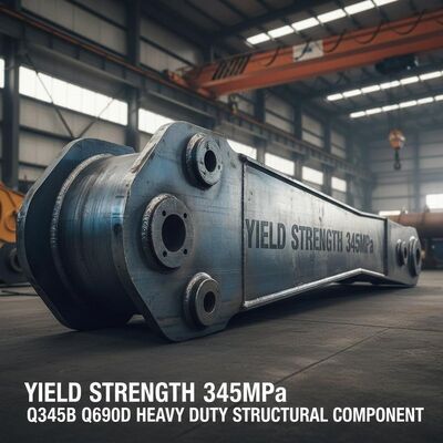 Resistenza al rendimento 345MPa Maschine da escavatore Q345B Q690D Componente strutturale per macchine per movimenti di terra